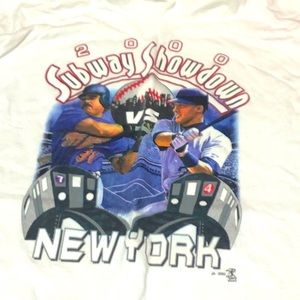 VTG Subway Showdown NY Yankees NY Mets 2000 MLB Sweatshirt sz Large
